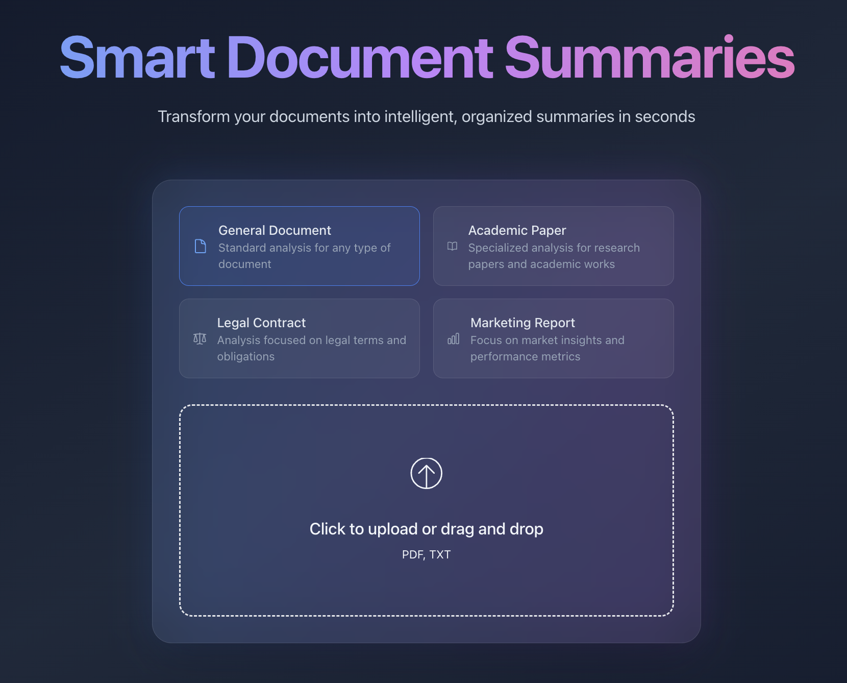 Smart Summaries